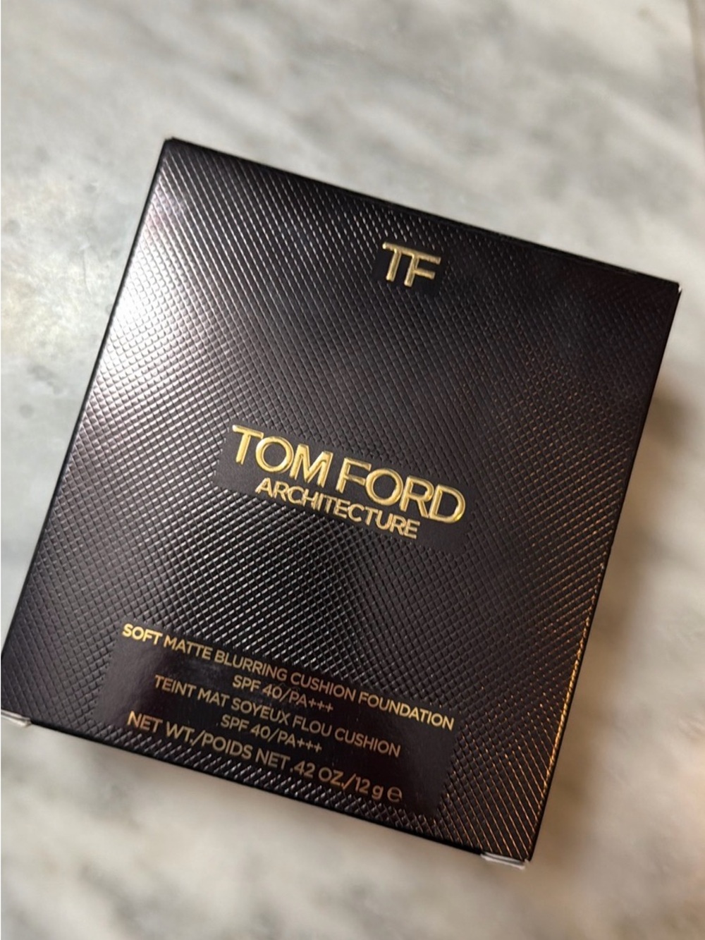 Tom Ford Black & Gold Architecture Cushion Compact